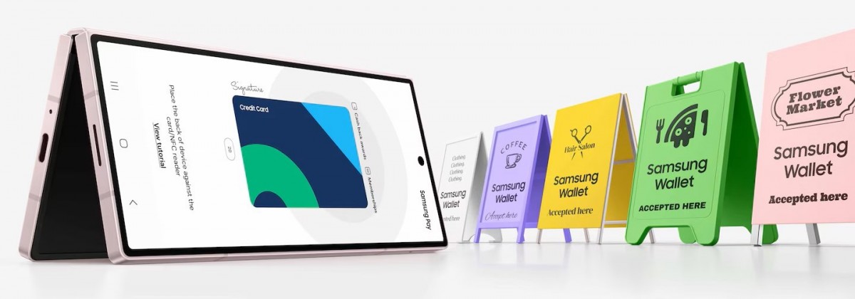Portafoglio Samsung. Illustrazione: GSMArena
