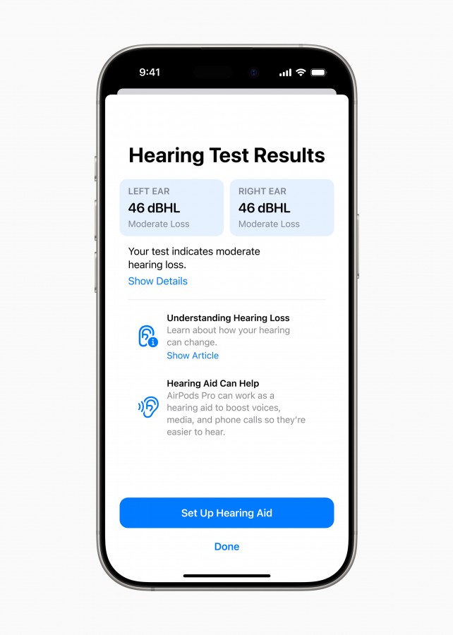 Immagine di AirPods Pro 2 con nuova modalità apparecchio acustico Immagine di AirPods Pro 2 con nuova modalità apparecchio acustico