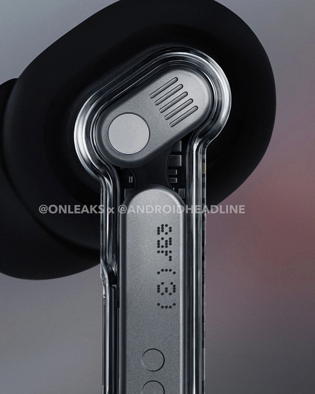 Vista posteriore delle cuffie Nothing Ear (3)