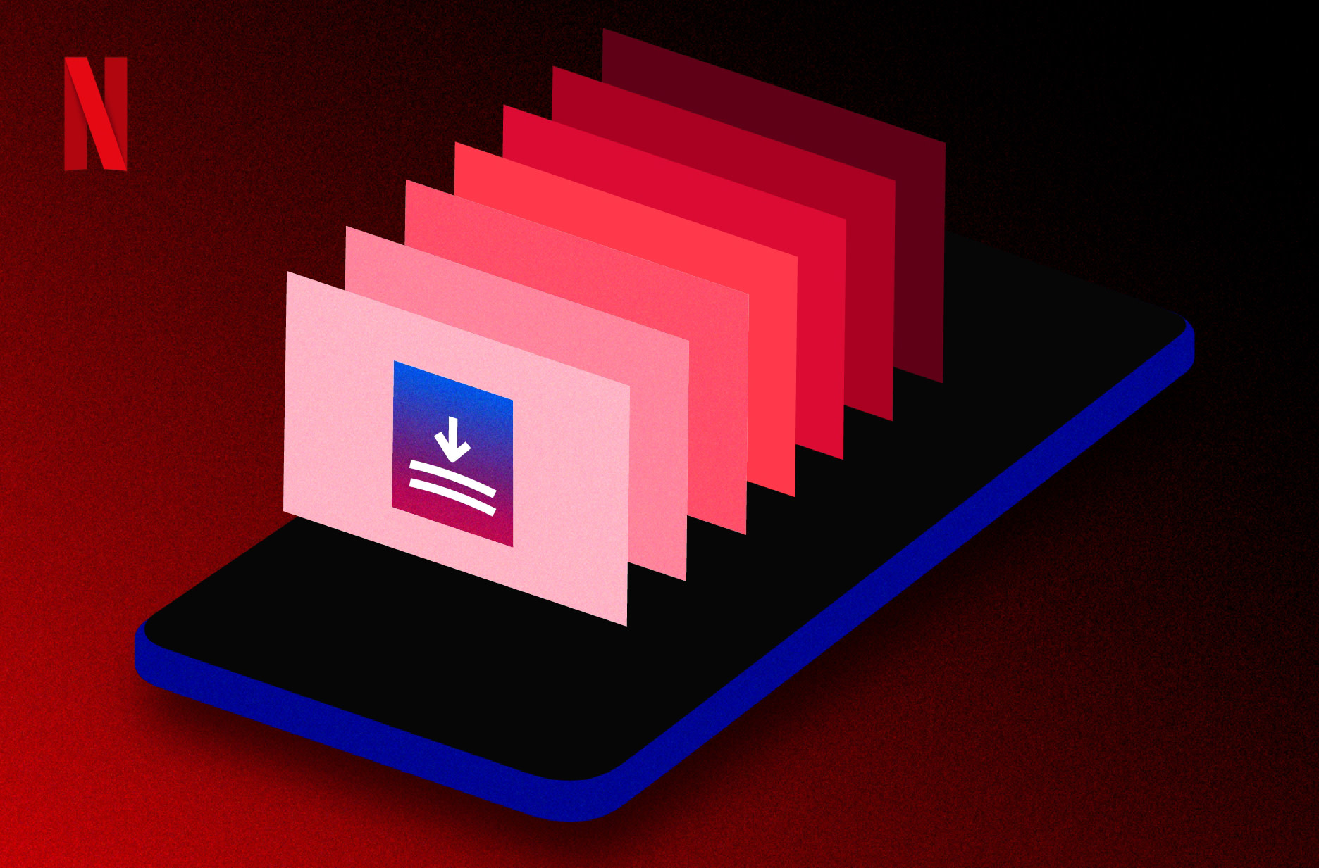 Pulsante di download della stagione nell'app Netflix Pulsante di download della stagione nell'app Netflix