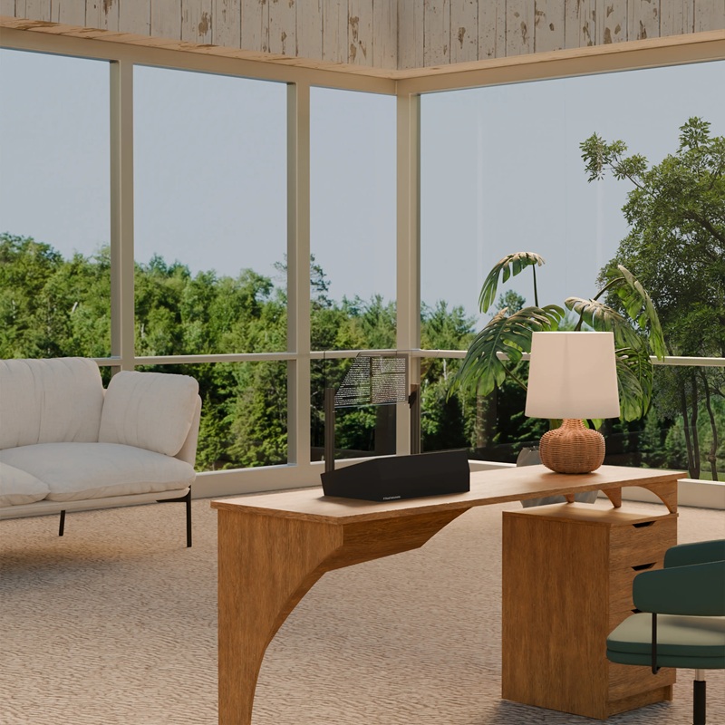 Vista laterale del display Phantom