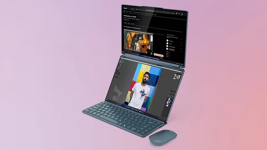 Display del notebook Yoga Book 9i Display del notebook Yoga Book 9i