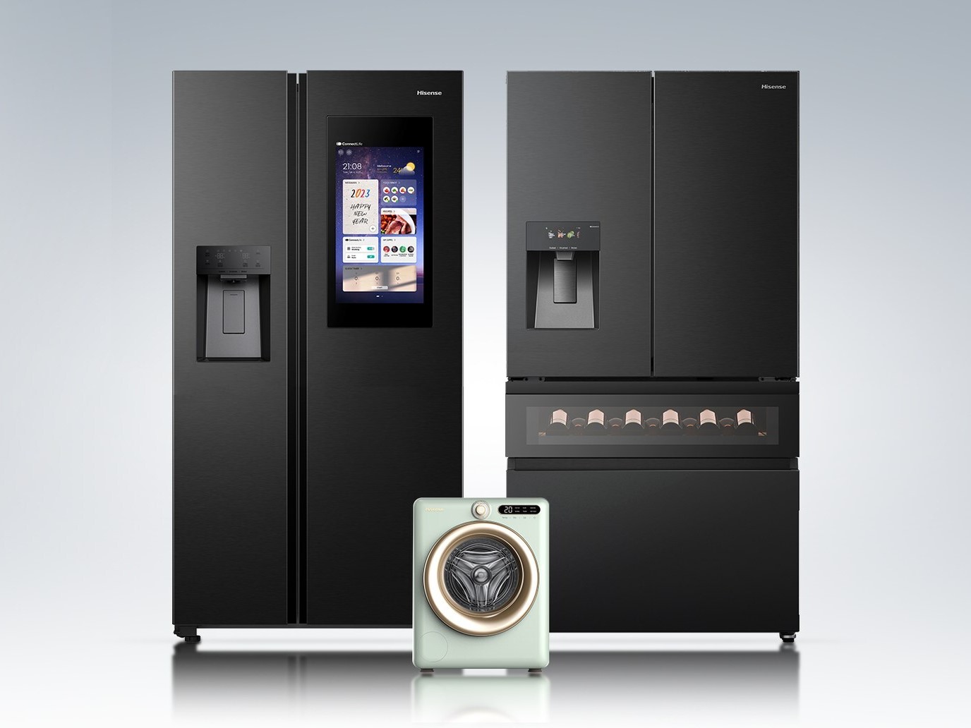 Frigorifero intelligente Hisense Jumbo Side-by-Side con funzione Dish Designer