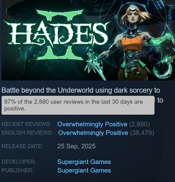 Un’altra immagine dal gioco Hades II