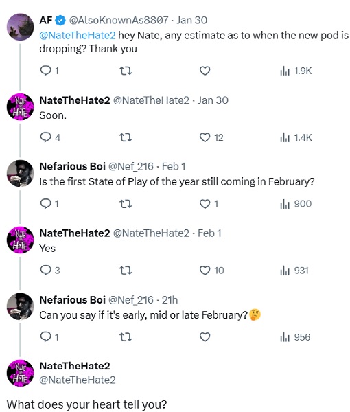 La corrispondenza di NateTheHate con un abbonato