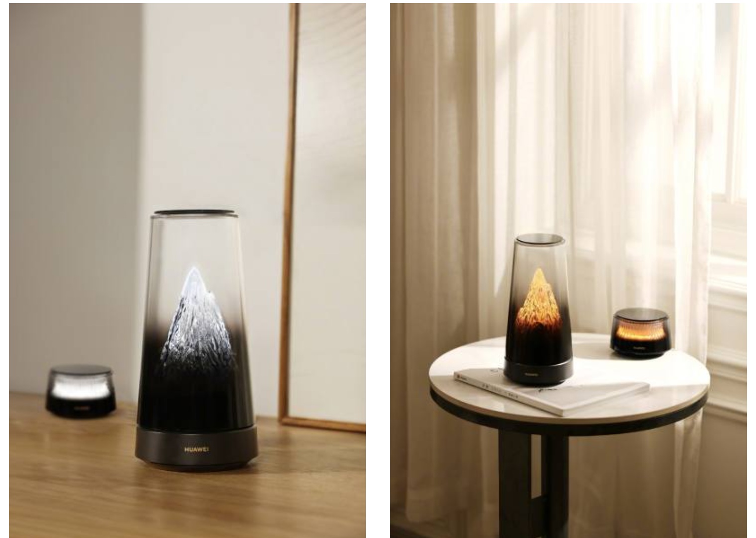 Подсвеченный горный пик внутри Huawei Router X3 Pro