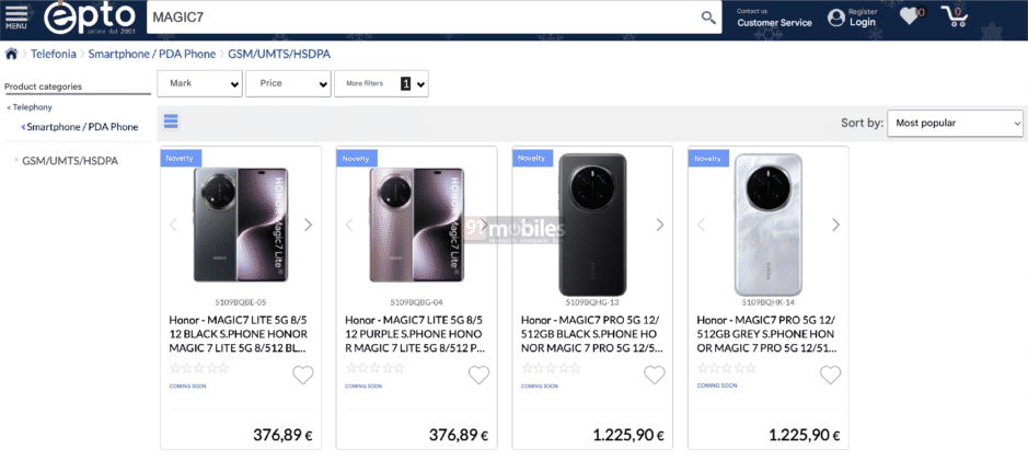 Prezzi di Honor Magic 7 Lite e Magic 7 Pro Prezzi di Honor Magic 7 Lite e Magic 7 Pro