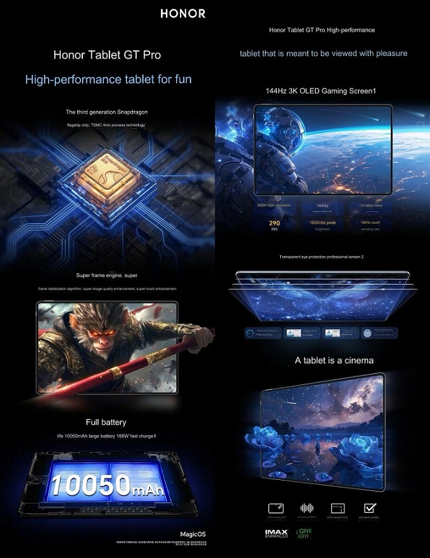 Honor presenterà questa settimana un nuovo tablet da gioco GT Pro con un ampio schermo OLED, processore Snapdragon e un sistema audio avanzato-3 Honor presenterà questa settimana un nuovo tablet da gioco GT Pro con un ampio schermo OLED, processore Snapdragon e un sistema audio avanzato-3