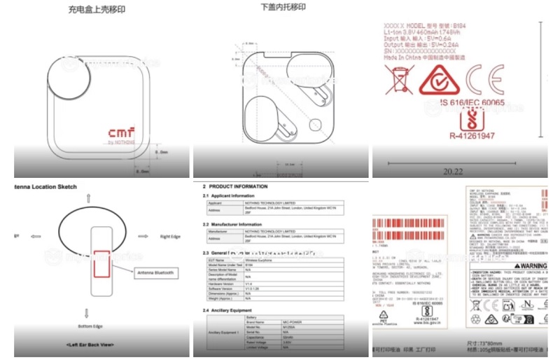 Schema e specifiche di CMF Buds Pro 2