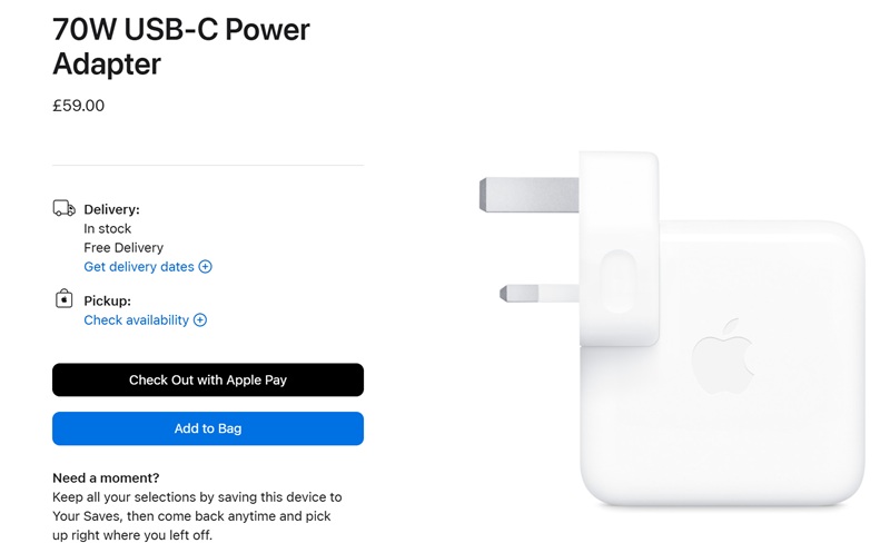 Caricabatterie Apple USB-C