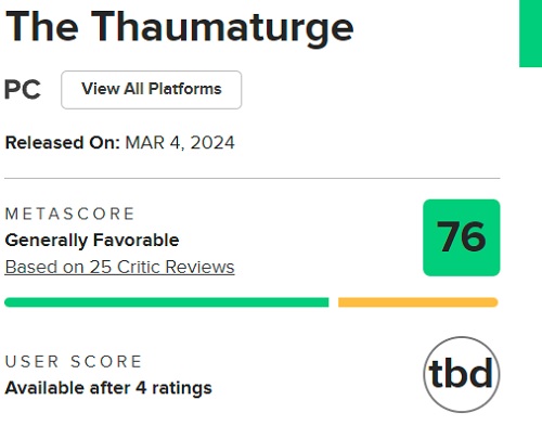 Non un capolavoro, ma un ottimo RPG: la critica valuta positivamente The Thaumaturge-2 Non un capolavoro, ma un ottimo RPG: la critica valuta positivamente The Thaumaturge-2