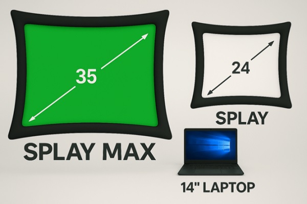 Splay Max dispiegato