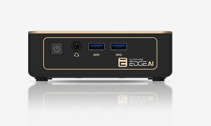Connessioni e porte del mini-PC Sapphire Edge AI