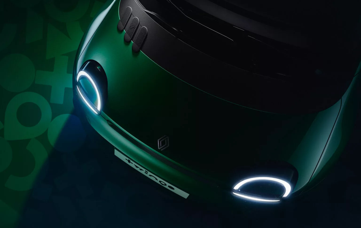 Vista laterale della Renault Twingo