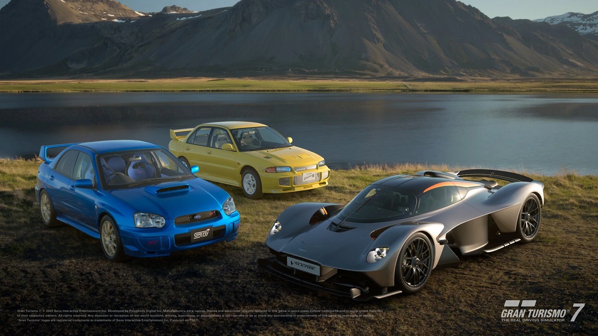 Gli sviluppatori di Gran Turismo 7 hanno aggiunto al gioco tre auto iconiche con l'aggiornamento di giugno: l'Aston Martin Valkyrie, la Mitsubishi Lancer e la Subaru Impreza, oltre a molti nuovi contenuti. Gli sviluppatori di Gran Turismo 7 hanno aggiunto al gioco tre auto iconiche con l'aggiornamento di giugno: l'Aston Martin Valkyrie, la Mitsubishi Lancer e la Subaru Impreza, oltre a molti nuovi contenuti.