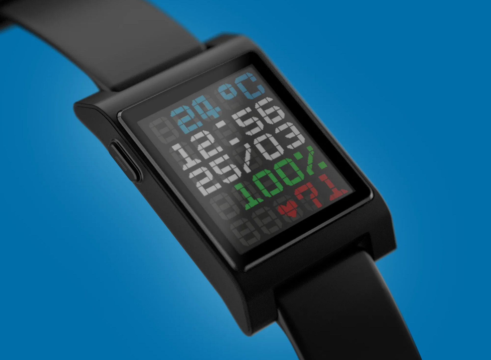 Smartwatch Core 2 Duo in nero Lo smartwatch Core 2 Duo in nero. Illustrazione: Eric Migikowski
