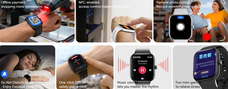 Primo piano dello smartwatch Honor Watch X5