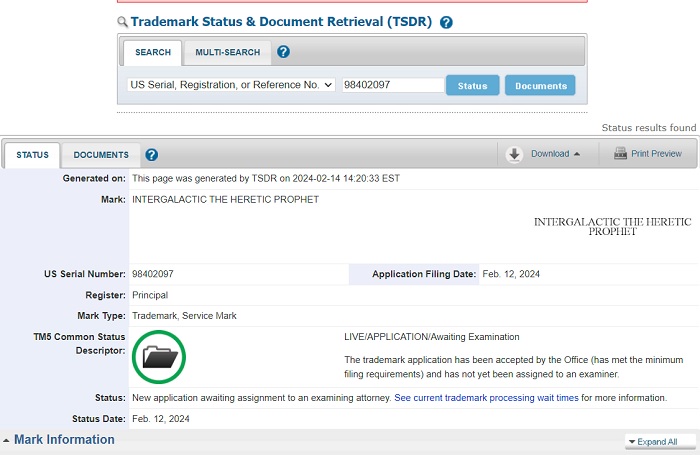 Sony sta registrando un nuovo marchio: Intergalactic: The Heretic Prophet. Si tratta probabilmente del nome della prossima esclusiva PlayStation.-2 Sony sta registrando un nuovo marchio: Intergalactic: The Heretic Prophet. Si tratta probabilmente del nome della prossima esclusiva PlayStation.-2
