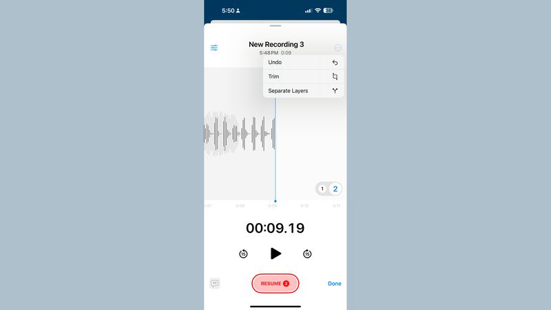 Memo vocali a strati in iOS 18.2