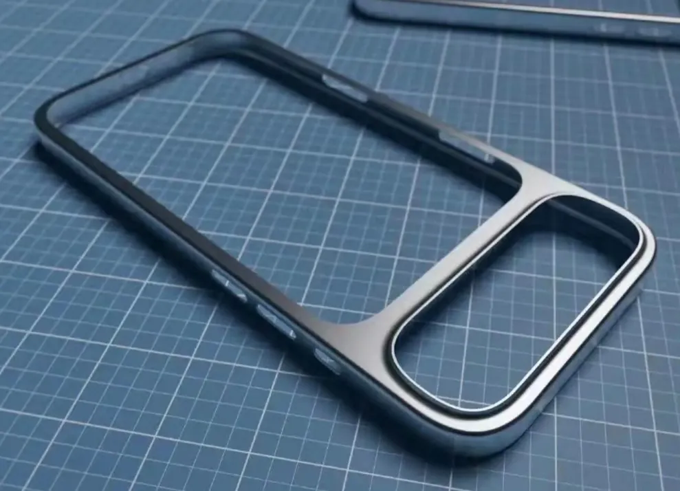 Illustrazione: 薛定谔的英短咕咕咕 Presumibilmente la cornice di uno dei prossimi modelli di iPhone 17