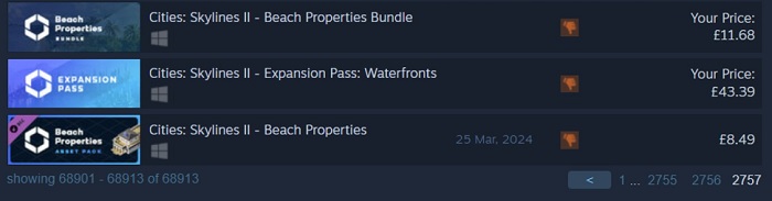 È stata dura, ma ce l'hanno fatta: gli sviluppatori di Cities Skylines 2 hanno pubblicato il componente aggiuntivo Beach Properties come il peggior prodotto su Steam.-2 È stata dura, ma ce l'hanno fatta: gli sviluppatori di Cities Skylines 2 hanno pubblicato il componente aggiuntivo Beach Properties come il peggior prodotto su Steam.-2