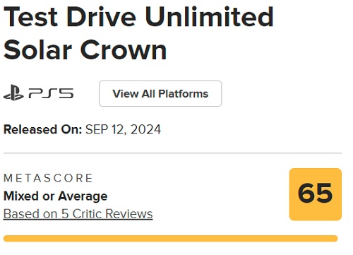 Il gioco di corse Solar Crown Test Drive Unlimited sta ricevendo recensioni poco positive ed è stato criticato per il suo noioso open world e per i problemi tecnici.-2 Il gioco di corse Solar Crown Test Drive Unlimited sta ricevendo recensioni poco positive ed è stato criticato per il suo noioso open world e per i problemi tecnici.-2