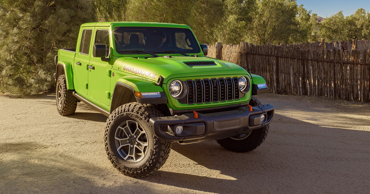 Jeep Gladiator in colore verde Mojito Jeep Gladiator in colore verde Mojito