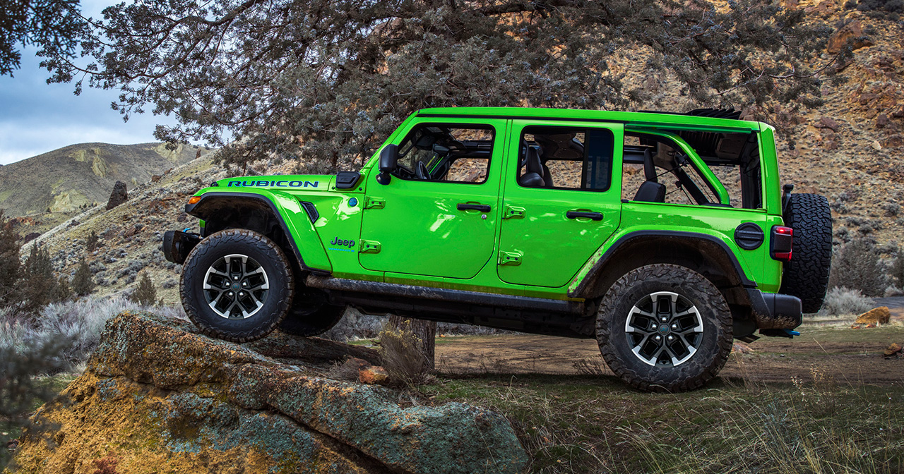 Jeep Wrangler in colore verde Mojito Jeep Wrangler in colore verde Mojito