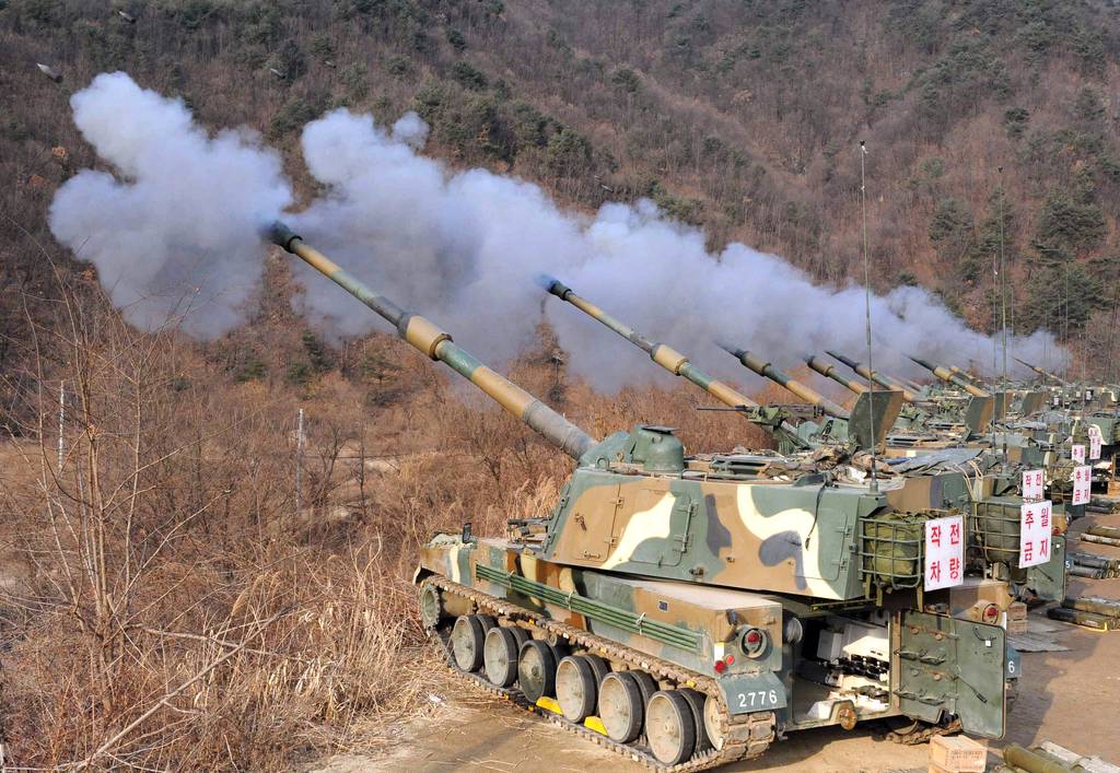 Obici semoventi K9 dell'esercito sudcoreano