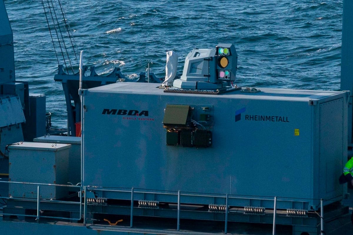 Dimostratori del sistema laser navale tedesco