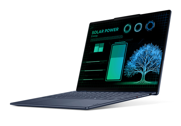 Laptop Yoga ultrasottile Lenovo con pannello solare Laptop Yoga ultrasottile Lenovo con pannello solare