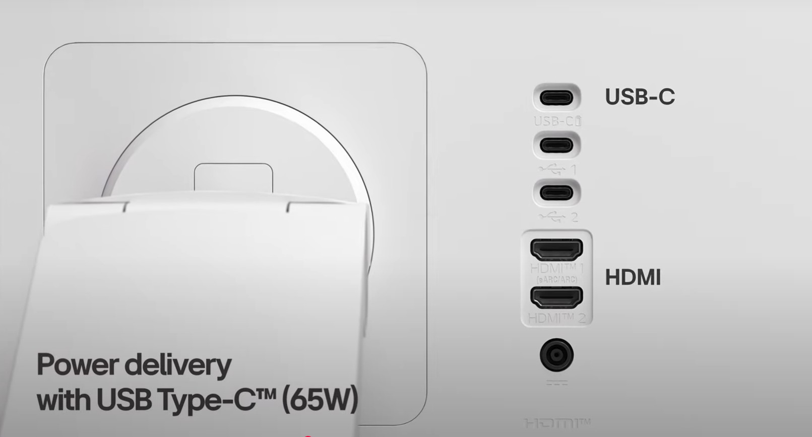 Porte di connessione LG Smart Monitor Swing Porte di connessione LG Smart Monitor Swing