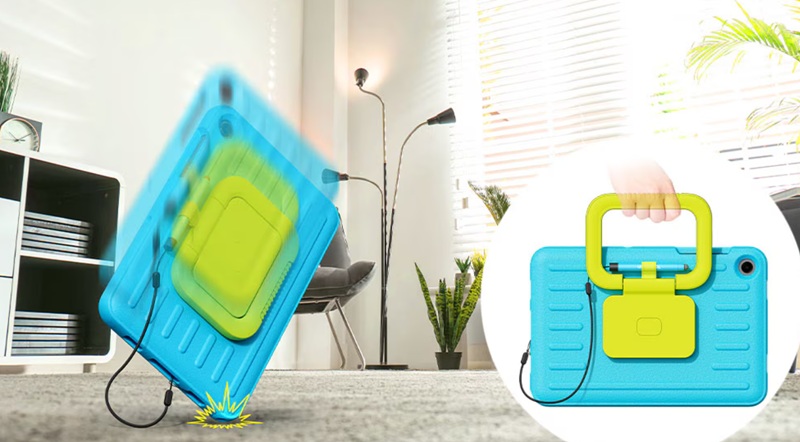 Vista frontale e posteriore del Galaxy Tab A11+ Kids Edition