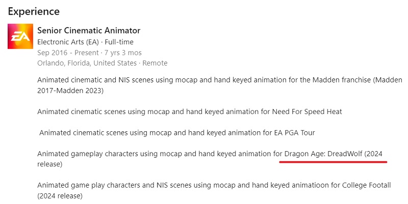 Uno degli sviluppatori di Dragon Age: Dreadwolf ha rivelato una data di uscita per l'attesissimo RPG: potrebbe uscire già il prossimo anno.-2