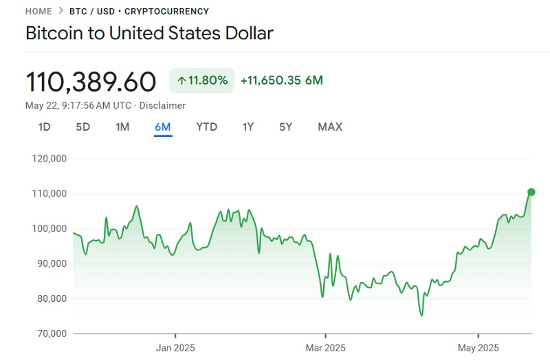 Grafico del raggiungimento del record di Bitcoin Grafico del raggiungimento del record di Bitcoin