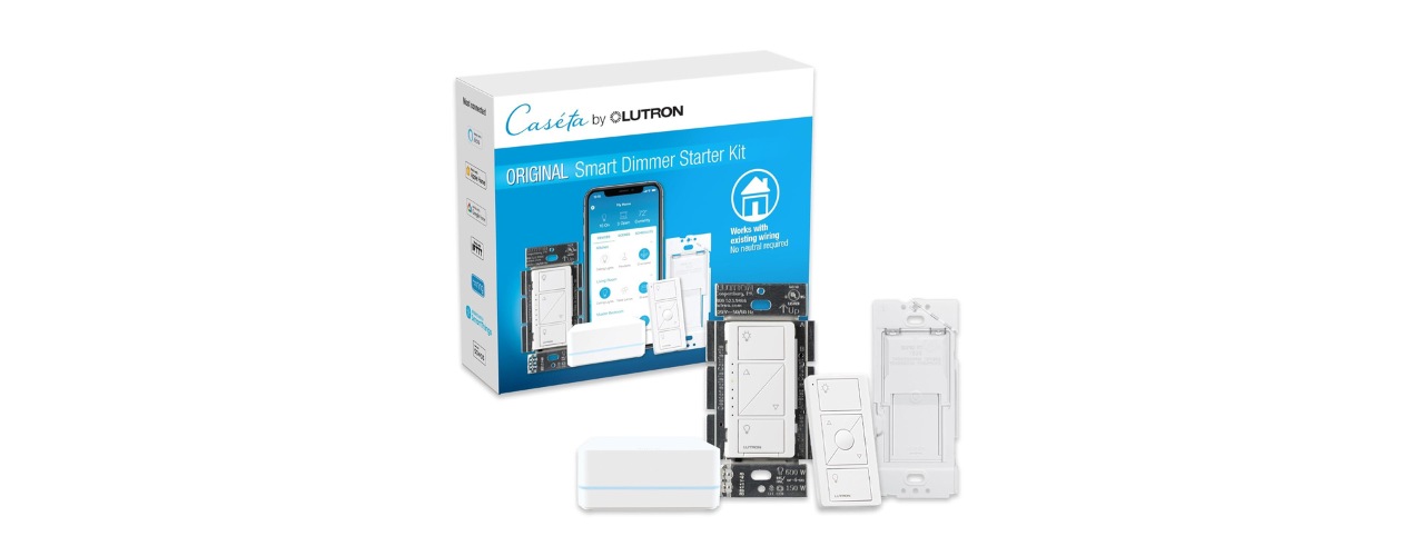 Interruttore dimmer intelligente senza fili Lutron Caséta Interruttore dimmer intelligente senza fili Lutron Caséta