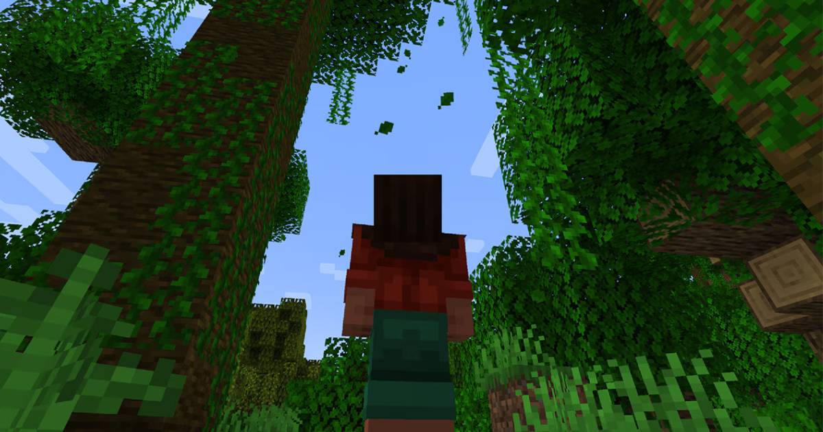 Paesaggio di Minecraft con nuovi elementi atmosferici Paesaggio di Minecraft con nuovi elementi atmosferici