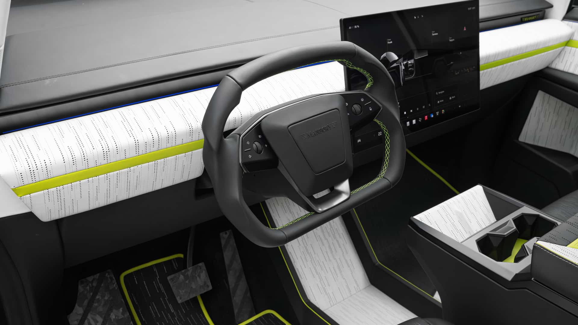 Mansory Elongation Tesla Cybertruck Vista dettagliata Mansory Elongation Tesla Cybertruck Vista dettagliata