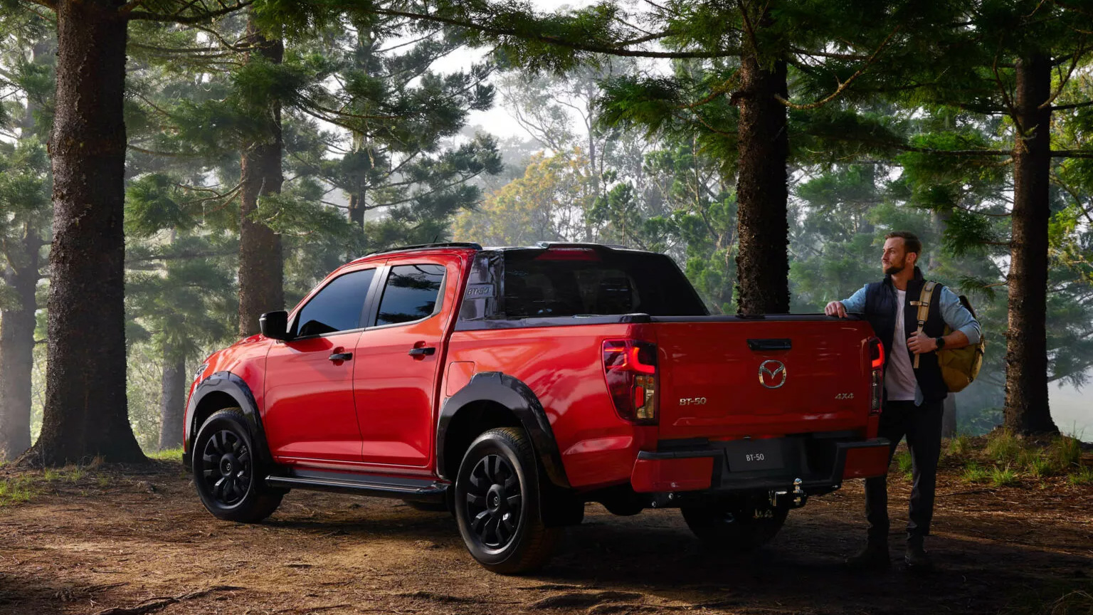 Vista frontale del Mazda BT-50 aggiornato