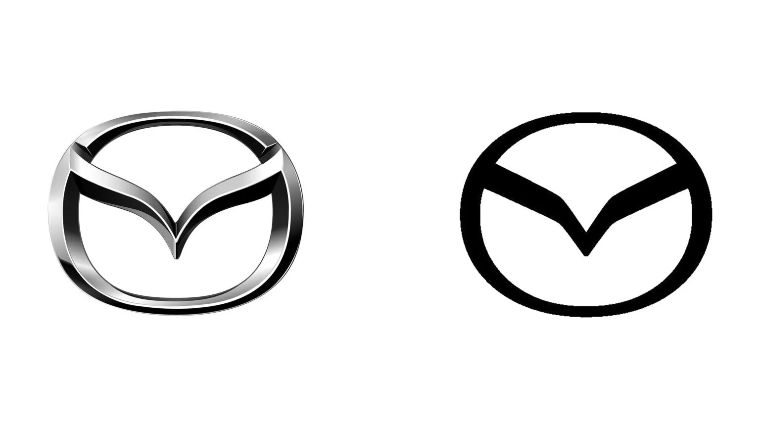 Emblemi Mazda vecchi e nuovi