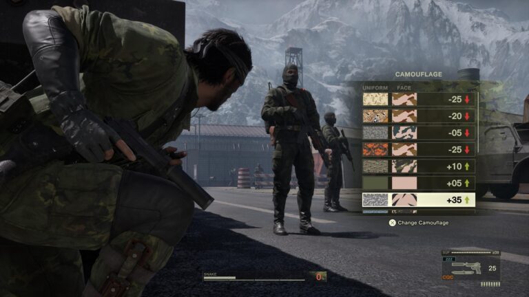Schermata da Metal Gear Solid Δ: Snake Eater - Mimetizzazione Schermata da Metal Gear Solid Δ: Snake Eater - Mimetizzazione