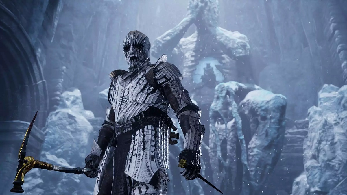 Il cupo action-RPG Mortal Shell è il penultimo gioco dell'offerta natalizia di Epic Games Store. Il cupo action-RPG Mortal Shell è il penultimo gioco dell'offerta natalizia di Epic Games Store.
