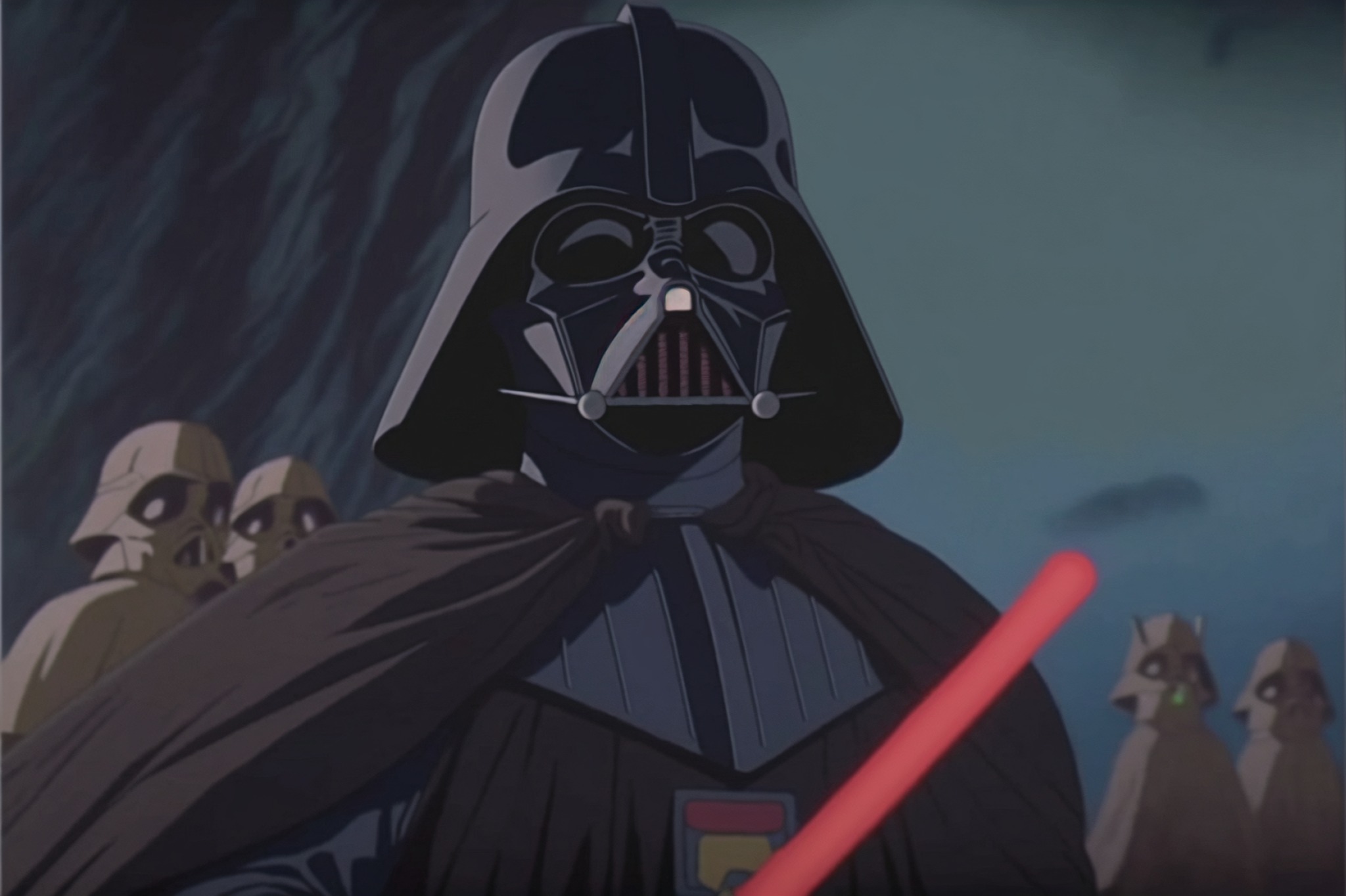 La rete neurale Nijijourney raffigura i personaggi iconici di Star Wars in stile Studio Ghibli-3