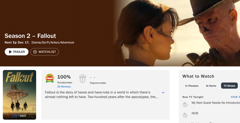 L'atmosfera cupa della città di New Vegas nella serie Fallout