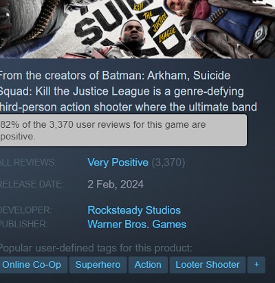 L'esito è prevedibile: gli esperti hanno criticato Suicide Squad Kill The Justice League e hanno assegnato al gioco un punteggio basso-6 L'esito è prevedibile: gli esperti hanno criticato Suicide Squad Kill The Justice League e hanno assegnato al gioco un punteggio basso-6
