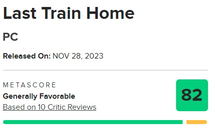La critica e i giocatori hanno accolto calorosamente la strategia Last Train Home: il gioco ha ottenuto ottime recensioni e punteggi elevati.-3 La critica e i giocatori hanno accolto calorosamente la strategia Last Train Home: il gioco ha ottenuto ottime recensioni e punteggi elevati.-3