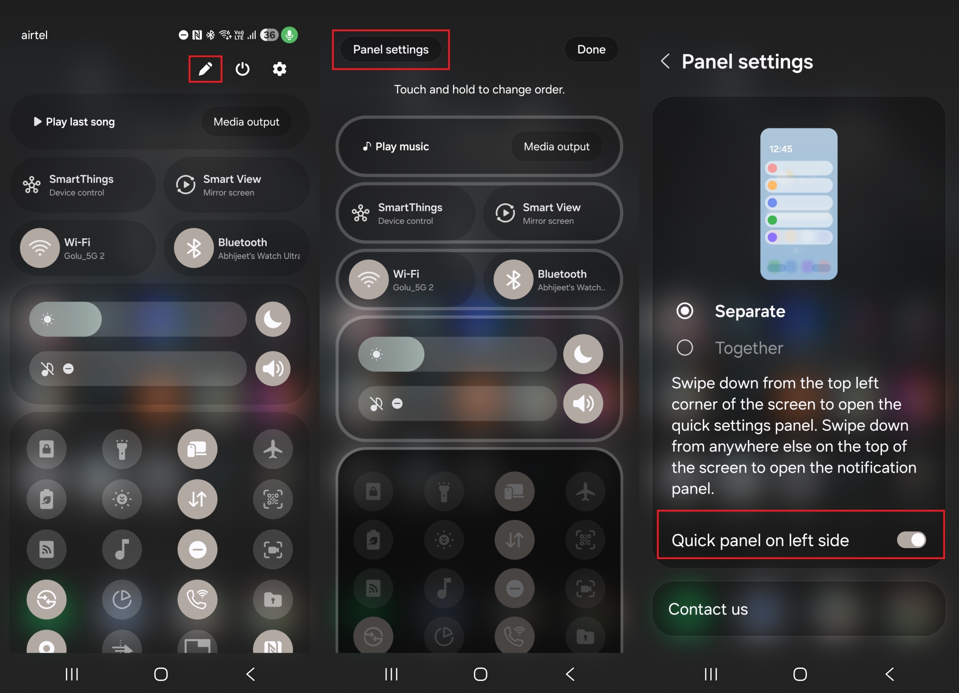Istruzioni per l'attivazione del pannello delle impostazioni rapide di One UI 7 sul lato sinistro Istruzioni per l'attivazione del pannello delle impostazioni rapide di One UI 7 sul lato sinistro