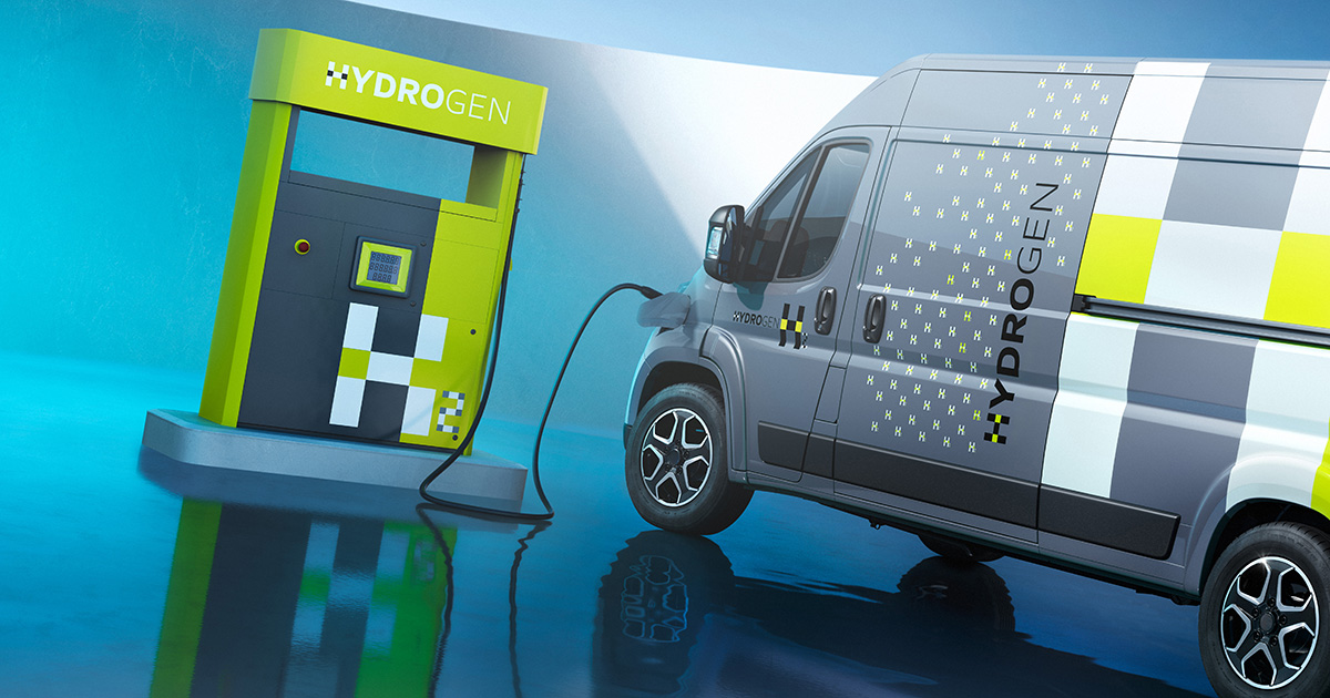 Vauxhall Movano Hydrogen versione Vauxhall Movano Hydrogen - vista laterale Vauxhall Movano Hydrogen versione Vauxhall Movano Hydrogen - vista laterale