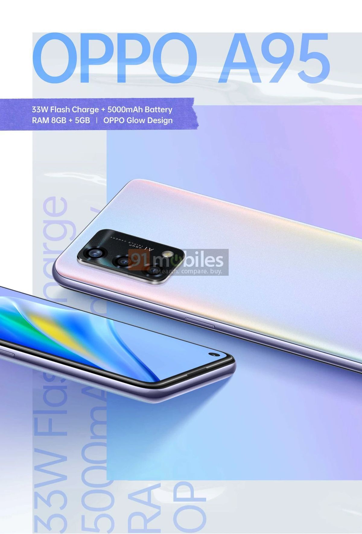 Immagini di alta qualità della stampa dell'OPPO A95 sono emerse online Immagini di alta qualità della stampa dell'OPPO A95 sono emerse online