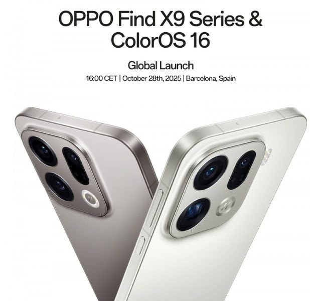 Data di lancio della serie Oppo Find X9 e ColorOS 16